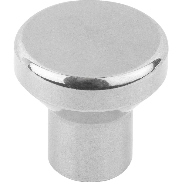 Kipp Mushroom Knob Hygienic Usit D=M04 D1=20 Stainless Steel 1.4404, Polished, High Collar K1308.2004 - main